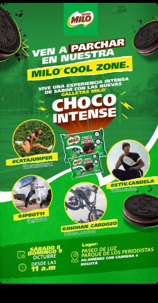 exhibición de skate en evento milo